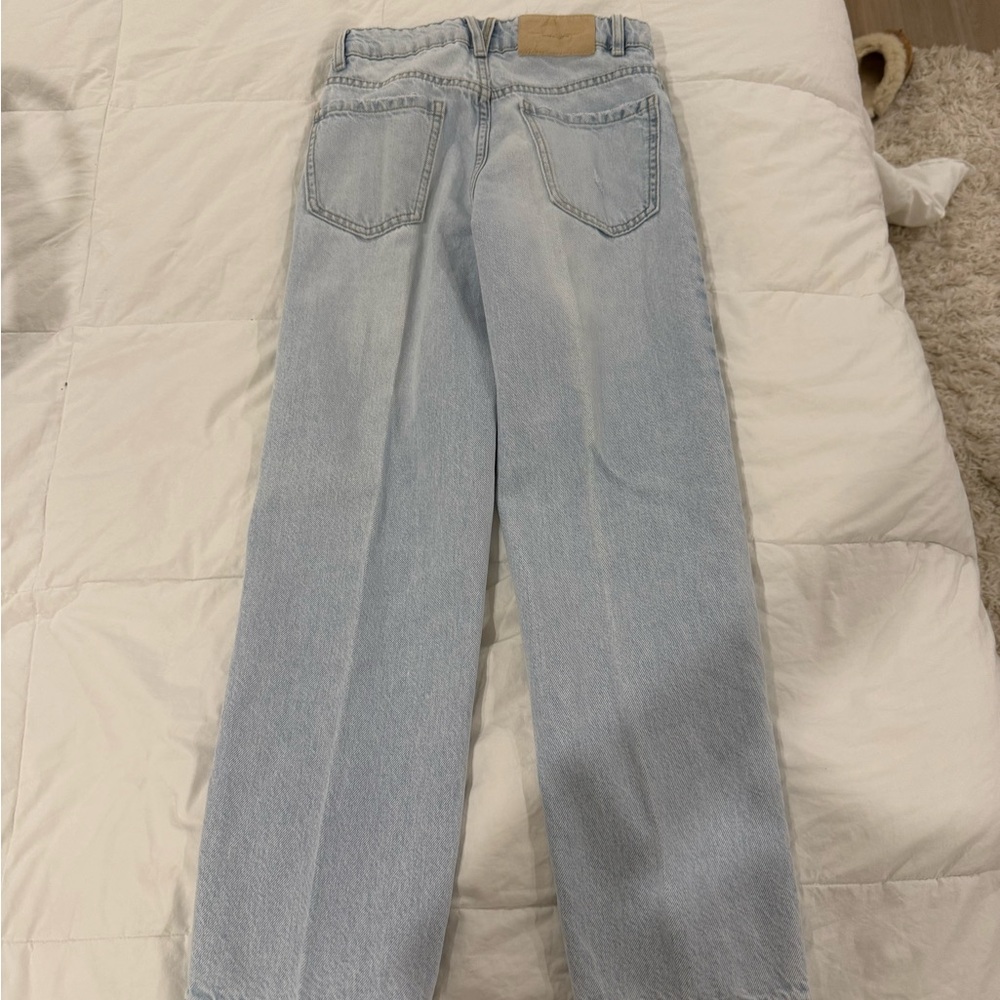 Zara Light Blue Denim Pants